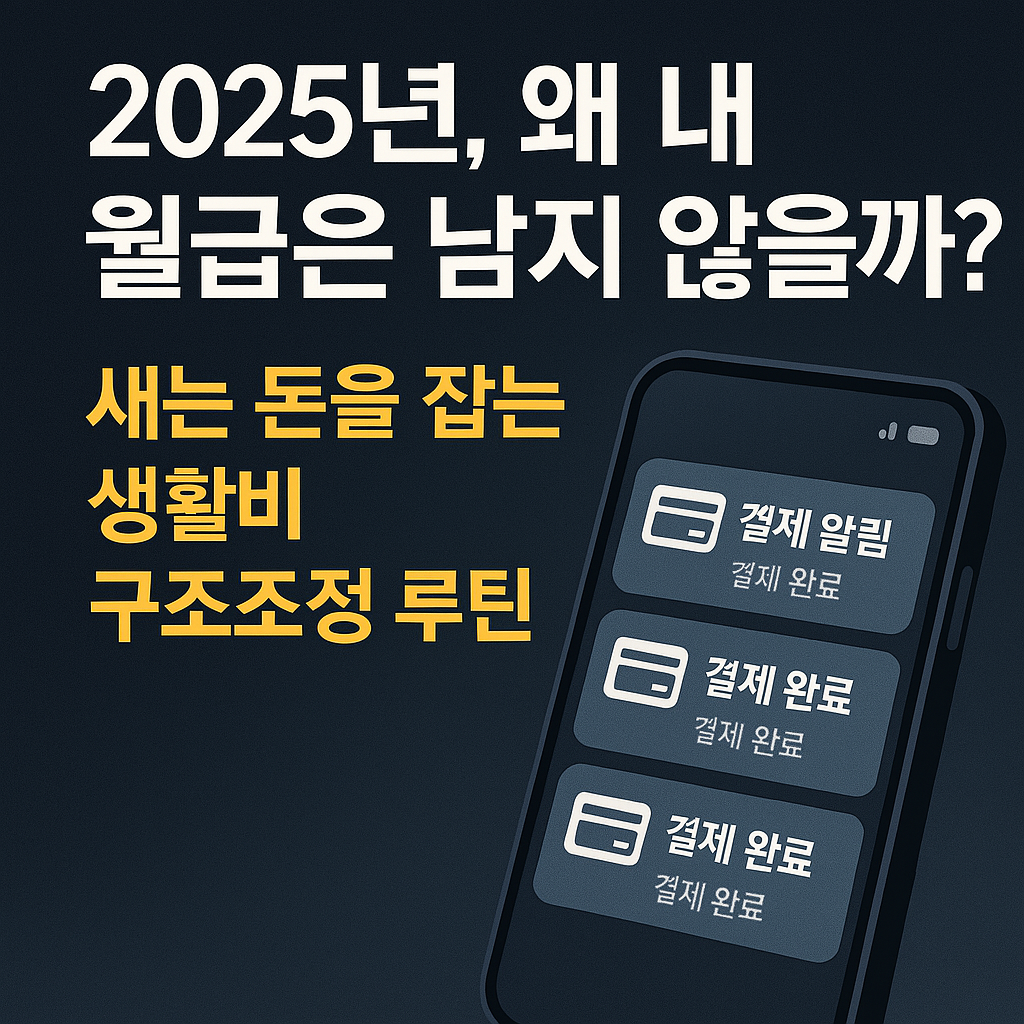새는 돈을 잡는 생활비 구조조정 루틴
