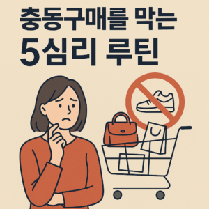충동구매를 막는 심리 루틴 5가지