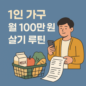월 100만 원으로 사는 1인 가구의 현실 루틴