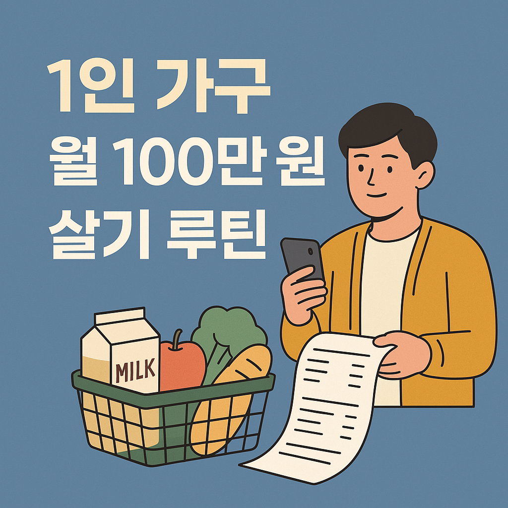 월 100만 원으로 사는 1인 가구의 현실 루틴