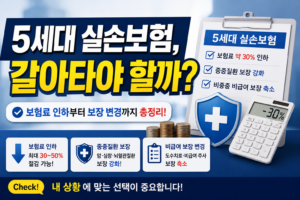 5세대 실손보험 무엇이 달라졌을까? 보험료 인하부터 보장 변경까지 총정리
